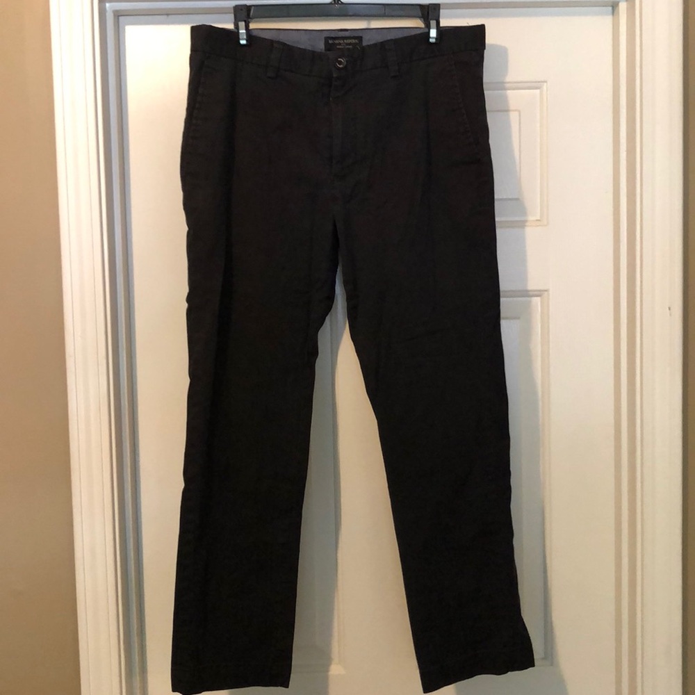 Black chinos